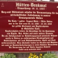 Hinweistafel auf das Hüttendenkmal in Helbra (Foto Dammköhler)