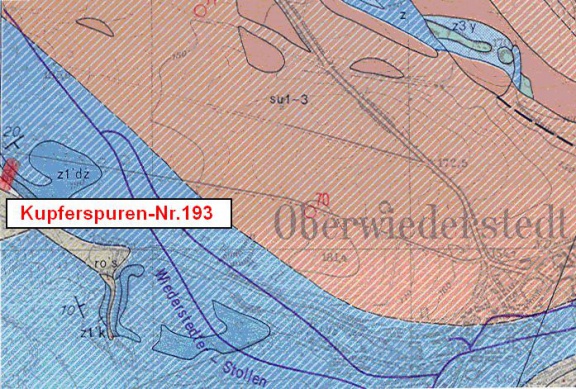 193 Geologischen Karte  Geotop Ölgrund Wiederstedt