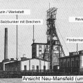 Historische Ansicht von Neu-Mansfeld (Archiv und Bearbeitung Dr. S. König)