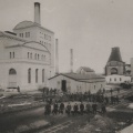 Die Ernst-Schächte um 1900, links Schacht 4 im Malakowturm (Archiv Spilker)