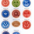 Briefverschlussmarken bzw. Siegelmarken der Mansfeldschen Gewerkschaft