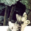 Rezente Gipskristalle in natürlichen Hohlräumen (Schlotten) (Foto MansfeldBand1 Bild 30)