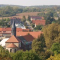 Klosterkirche Wimmelburg Blick von der Ottoschächter Halde (Foto Sauerzapfe)