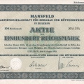 #Aktie der Mansfeld AG 1933