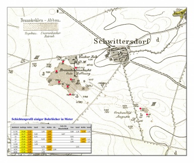 Schwittersdorf mit Bohrlöchern