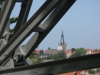 St. Annenkirche und Denkmal Seilscheibe (Foto Sauerzapfe)