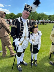 Bild 02 Aufstellen zur Abschlusszeremonie