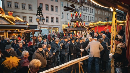 Bild 10 Stollenanschnitt - bei der Arbeit