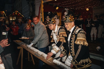 Bild 11 Stollenanschnitt - bei 4m ist Teamarbeit gefragt